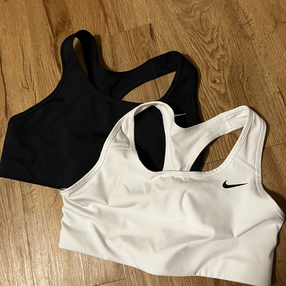 NWOT Nike Swoosh DriFit Sports Bras- both M